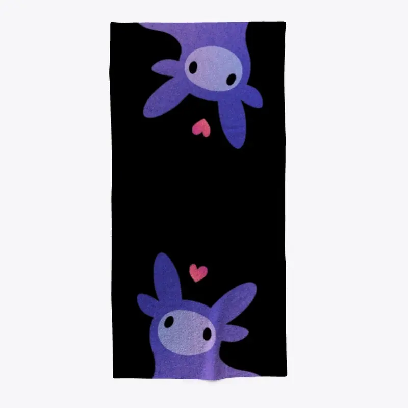 Purple Creature Beach Towel