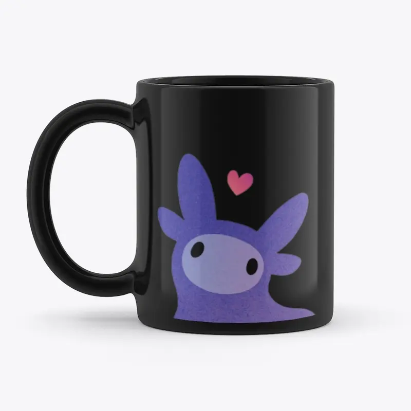 Purple Creature Black Mug  